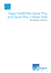 Saga HealthPlan Saver Plus and Saver Plus 4 Week Wait