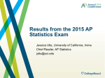 Results from the 2015 AP Statistics Exam