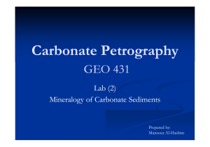 Carbonate Petrography (2).