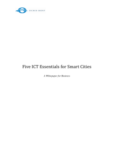 Five ICT Essentials for Smart Cities