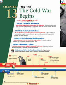 Chapter 13: The Cold War Begins, 1945-1960 - Bend