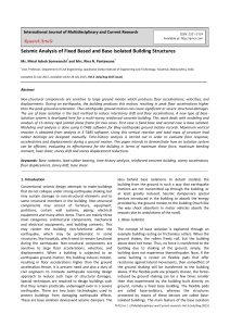 Seismic Analysis of Fixed Based and Base Isolated Building Structures