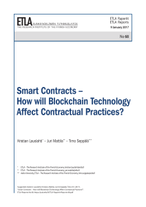 Smart Contracts – How will Blockchain Technology Affect