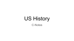 C-Notes US History
