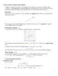 Vectors: Forms, Notation, and Formulas Geometric Rectangular