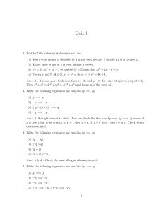 Quiz 1 - nptel
