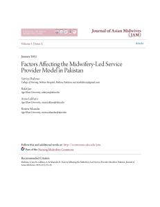 Factors Affecting the Midwifery-Led Service Provider Model in Pakistan