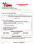 Polyclonal Antibody Order Form