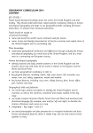 GEOGRAPHY CURRICULUM 2014 - OUTLINE