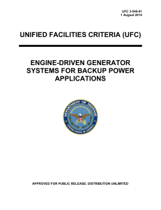 UFC 3-540-01 Engine-Driven Generator Systems for