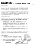 Model 351-12 Ultrasonic Detector