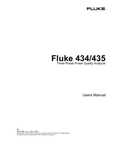 Fluke 434/435 Manual