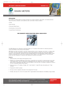 3.5.4 Swain Meters - Cathodic Protection Co Ltd