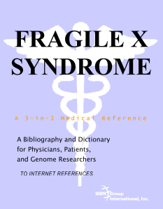 fragile x syndrome