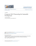 Corporate-NGO Partnerships for Sustainable Development