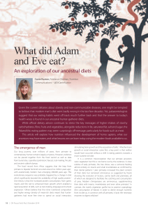 What did Adam and Eve eat?