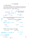 θ θ = sin =