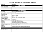 6 Grade Resources for Social Studies in WCSD