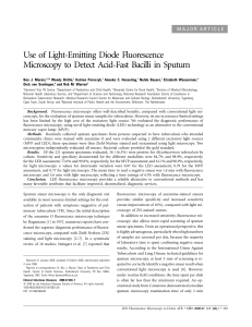 Use of Light-Emitting Diode Fluorescence Microscopy to Detect Acid