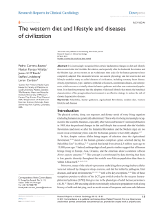 The western diet and lifestyle and diseases of civilization