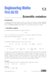 1.3 Scientific notation