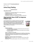 Urine Drug Testing Guide