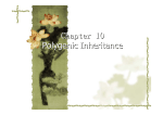 Chapter 10 Polygenic Inheritance