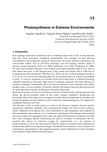 Photosynthesis in Extreme Environments