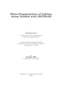 Photo-Fragmentation of Lithium Atoms Studied with MOTReMi