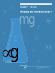 What do the Numbers Mean? - Water