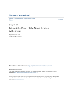 Islam at the Dawn of the New Christian Millennium
