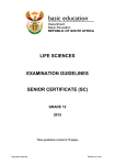 life sciences examination guidelines senior certificate