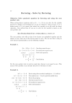 Factoring - Solve by Factoring