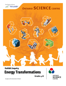 Energy Transformations - Ontario Science Centre