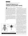 Article 85: Dragonfly Naiads as an Indicator of Pond Water Quality