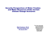 Security Perspectives of Water Treaties and Water