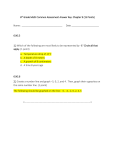 6th Grade Math Common Assessment Answer Key: Chapter 9 (15