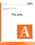 The Ontario Curriculum, Grades 1-8: The Arts, 2009