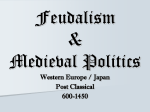 Western Europe / Japan Post Classical 600-1450