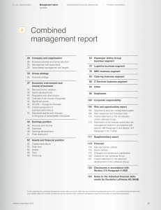 Combined management report - Investor Relations