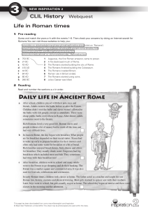 Daily life in Ancient Rome