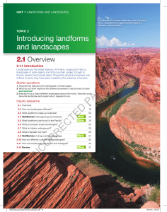 2 Introducing landforms and landscapes