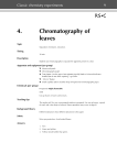 4. Chromatography of leaves