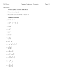 Mr. Rivera Summer Assignment - Geometry Pages 1-5