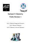 National 5 Chemistry Prelim Revision 1