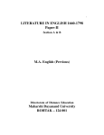 Literature in English(1660-1798)