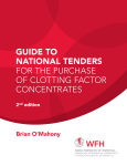 Guide to National Tenders for the Purchase of Clotting