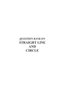 Straight line and circle WA