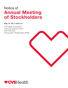 Annual Meeting of Stockholders - CVS Health Annual Meeting of
