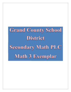 Math 3 - Grand County School District